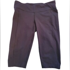 JOCKEY Cropped Knee Length Legging, Black, Size XL